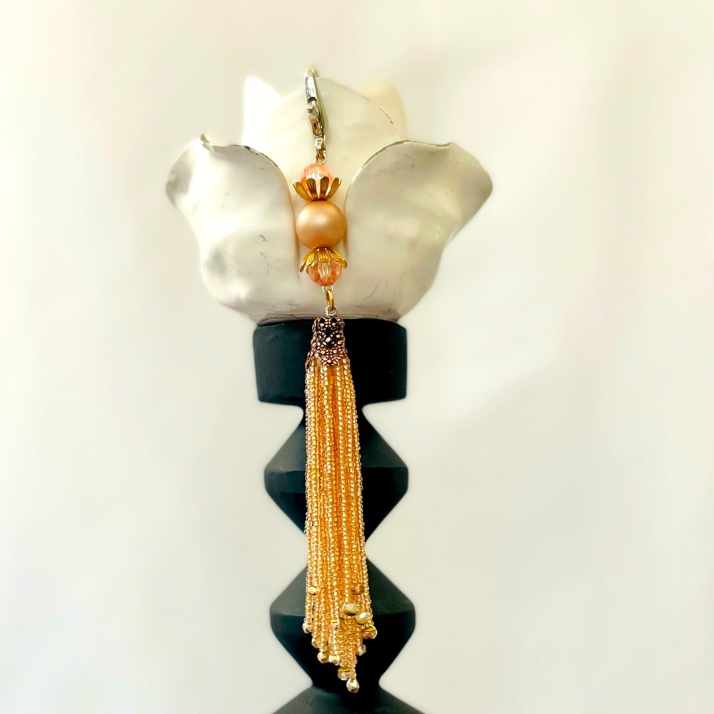 Rose Gold Tassel Charm